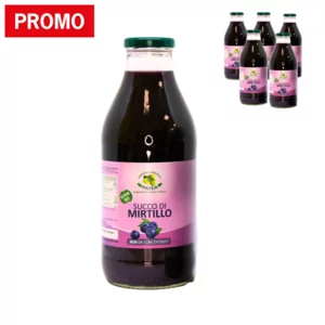 100% pur jus de myrtille, 6x750ml