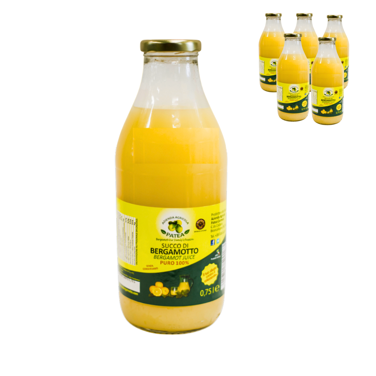 100% reiner Bergamottesaft, 6x750ml