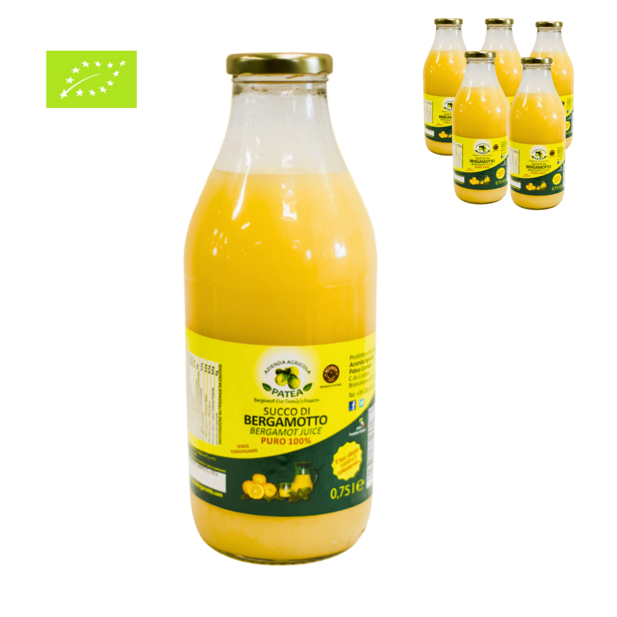 Bio reiner Bergamottesaft, 6x750ml