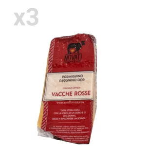 Parmigiano Reggiano Vaches rouges âgées de 24 mois, 3x550g
