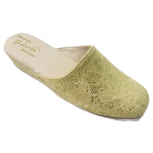 Pantofole in pelle donna damascate