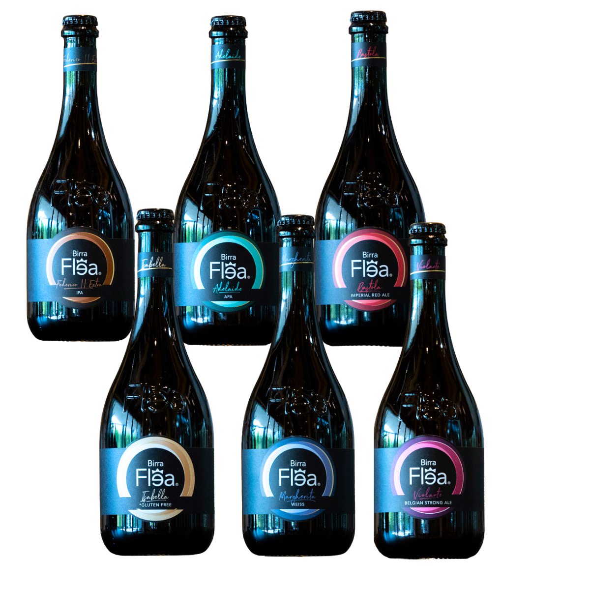 Birra Flea, set degustazione in bottiglia, 6x75 cl