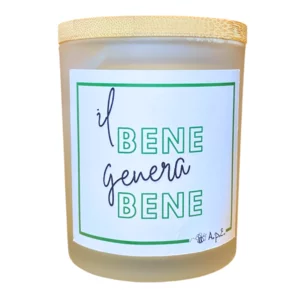 Duftkerze mit Sprüchen – Bambusdeckel