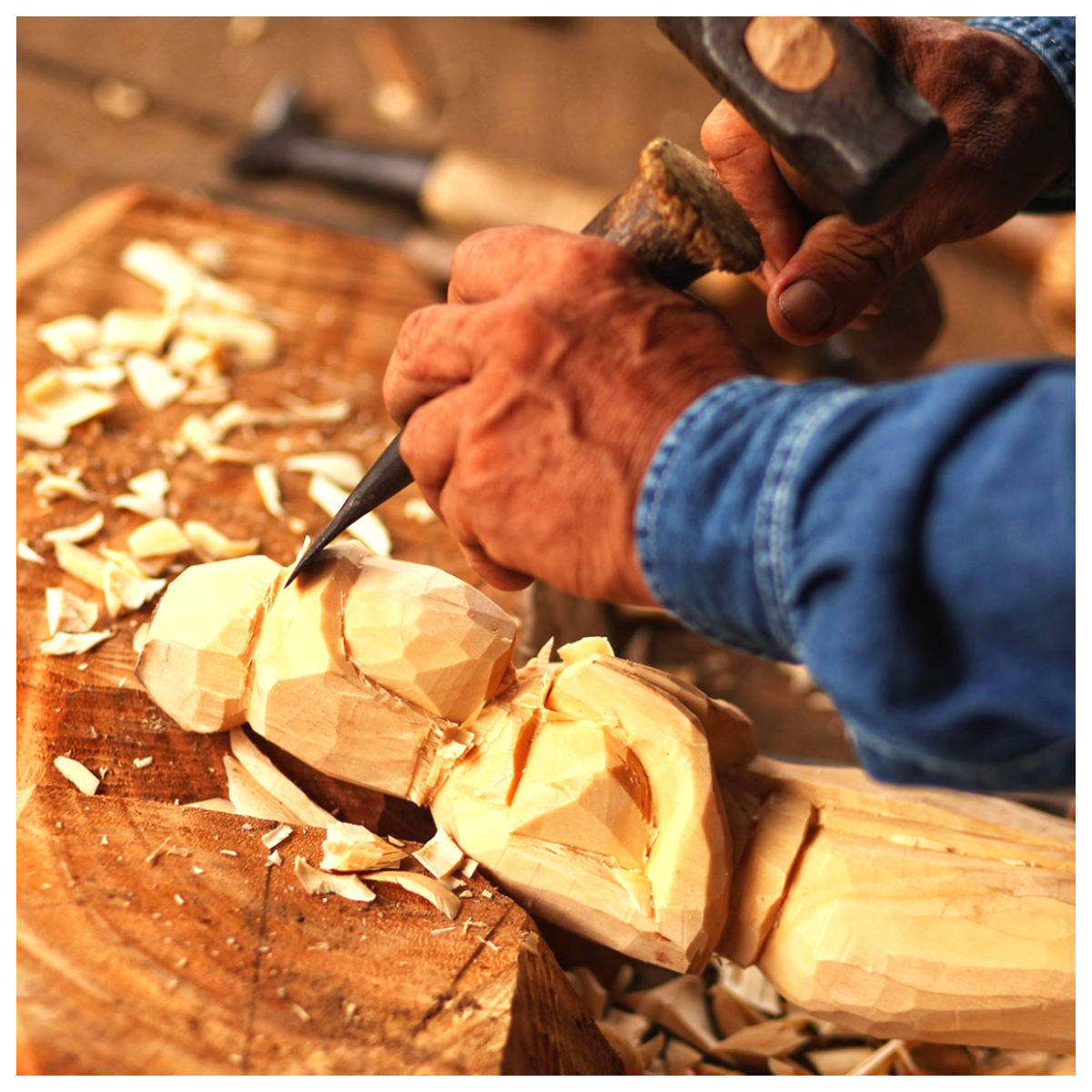 Angelo di legno porta candela da tavolo, 29cm