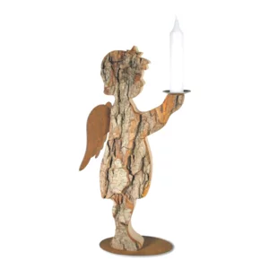 Holzengel Kerzenhalter, 29cm