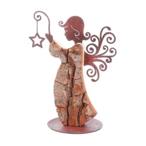 Angelo ornamentale in corteccia, 25cm