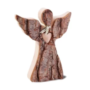 Ange gardien avec coeur, 12cm