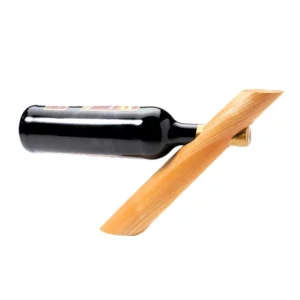 Porta bottiglia in legno, 35cm