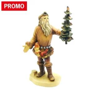 Babbo Natale statua in legno, Pioneer, 20cm