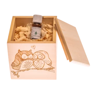 Diffusore in legno di Pino Cembro con olio essenziale 10ml, Silvador Box 