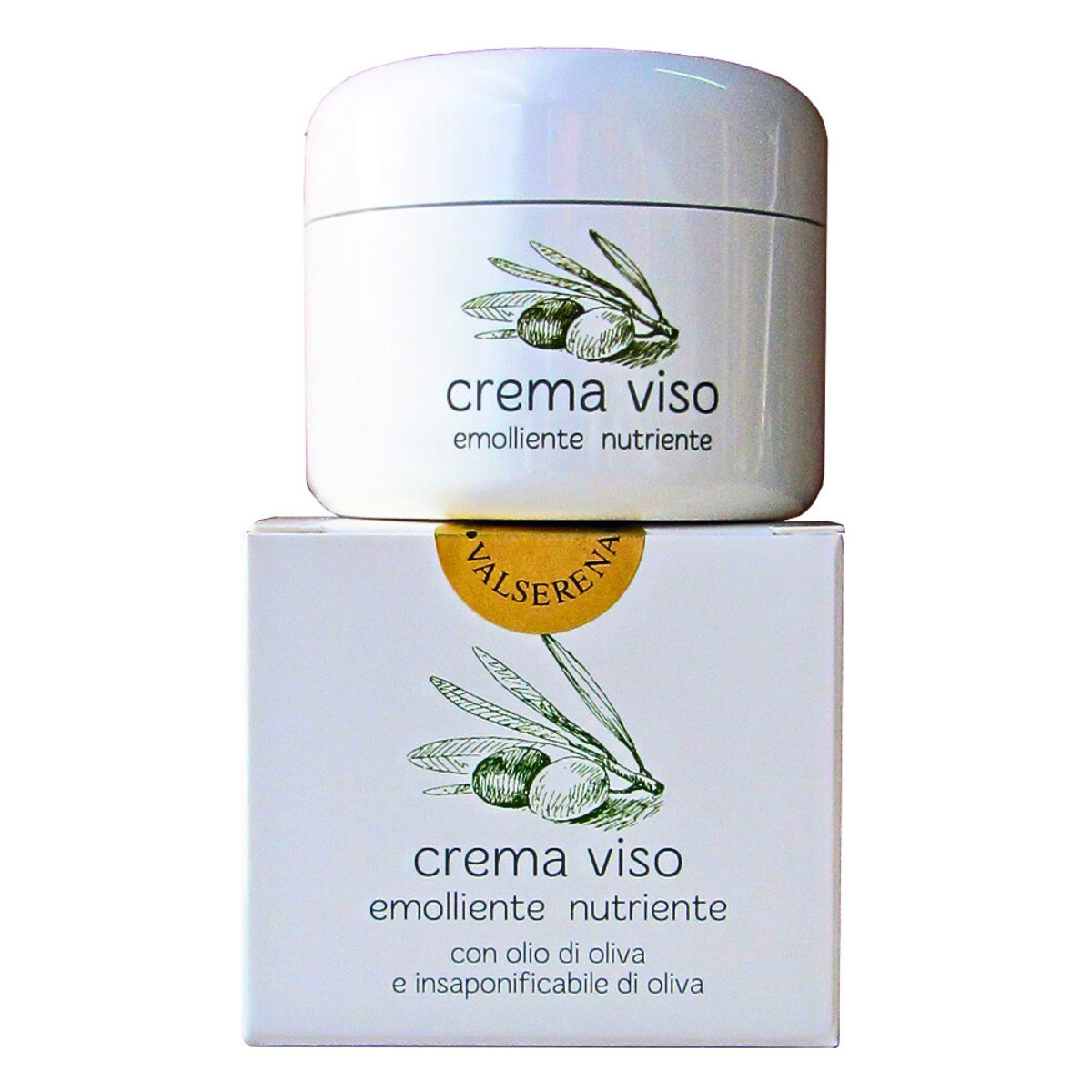 Crema viso emolliente e nutriente con olio extravergine di oliva, 50ml