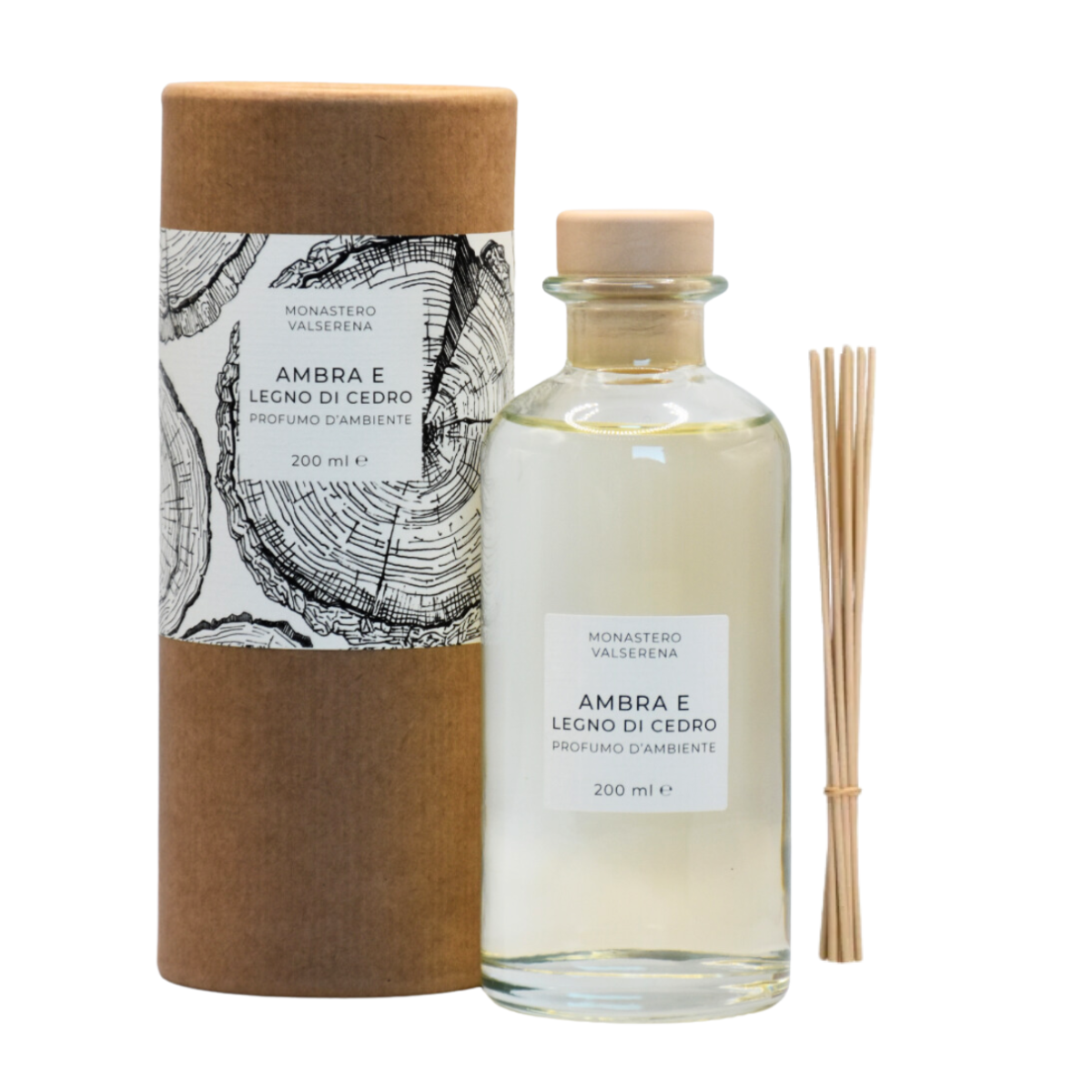 Profumatore per ambiente all'ambra e legno di cedro, 200ml