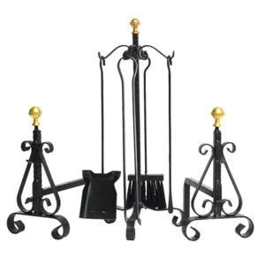 Kompletter geschmiedeter Kamin 16X28