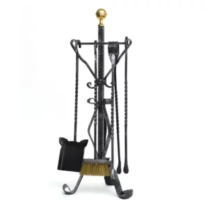 Ulisse Mini-Kaminbesteckset aus Schmiedeeisen, 25 mm