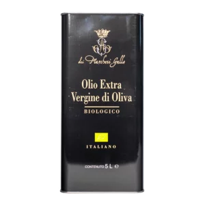Olio extravergine di oliva Biologico dei Marchesi Gallo in latta, 5L
