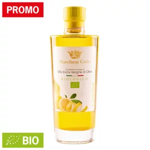 Condimento a base di olio extravergine di oliva Bio aromatizzato al limone, 200ml