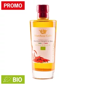 Condimento a base di olio extravergine di oliva Bio aromatizzato al peperoncino, 200ml