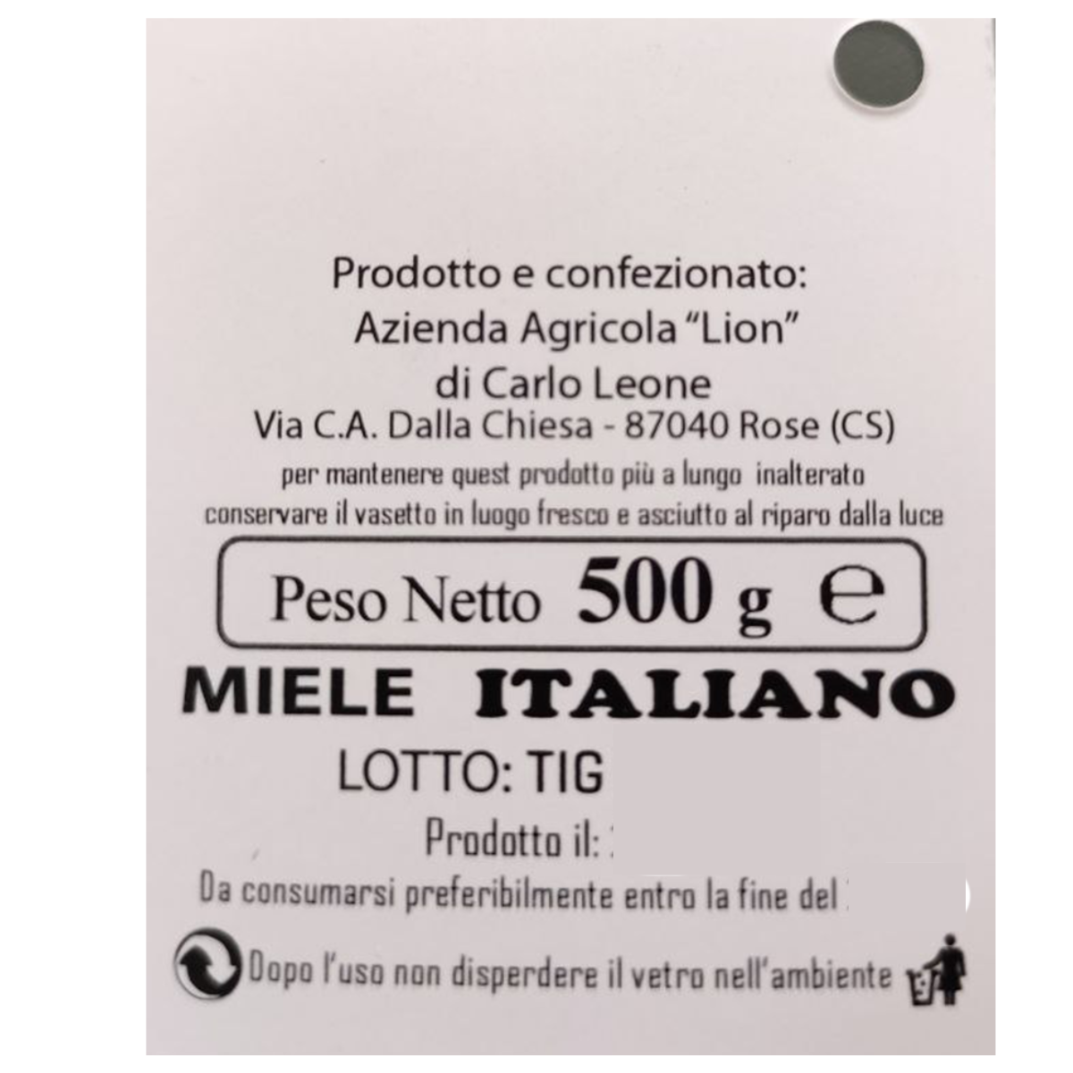 Miele in Favo - Coriandolo