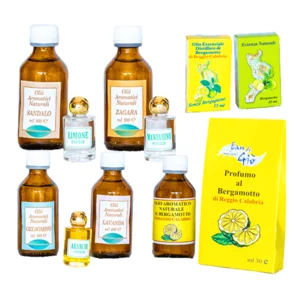 Box mit ätherischen Ölen und aromatischen Ölen + Bergamotte-Parfüm 30 ml Tribute
