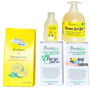 Box Crema Corpo ,Crema Mani e Gel Igienizzante Mani + Profumo da 30 ml in Omaggio 