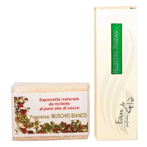 Box al muschio bianco: Profumo e Saponetta