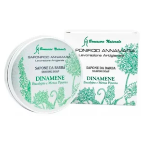 Natürliche Rasierseife Eukalyptus und Pfefferminze, Dinamene, 125ml
