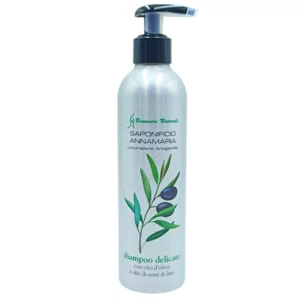 Shampoo artigianale per capelli secchi con olio evo e semi di lino, 250ml