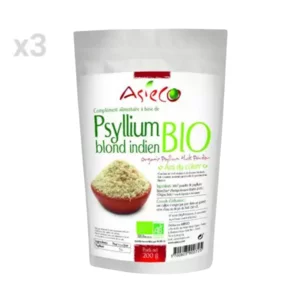 Psyllium biologico, confezione da 3x200g