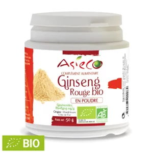 Ginseng rosso biologico della Manciuria  in polvere, 50g 