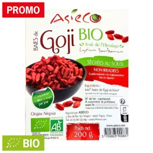 Baies de Goji Bio, Lycium barbarum, sachet de 200g