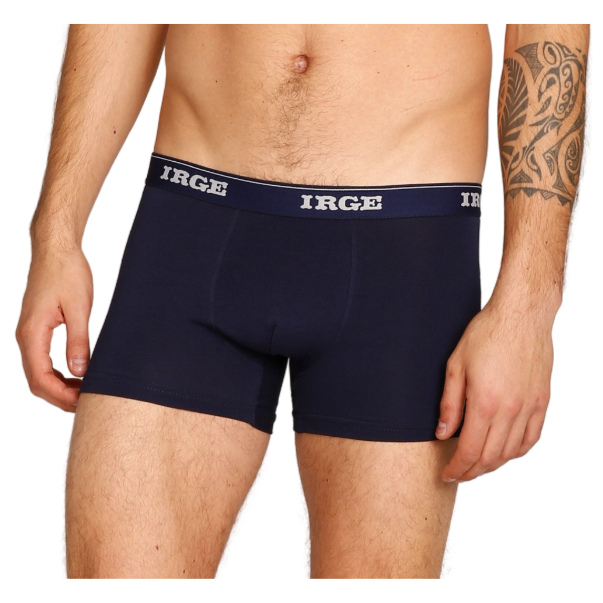PULLIN Boxer Uomo In Cotone Biologico - DUSK23 Blu, Taglio Aderente