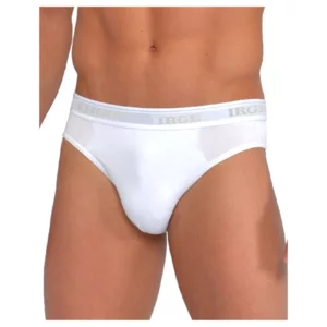 Slip uomo, cotone bielastico, colore bianco, conf. da 6pz