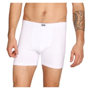 Boxer uomo classico, cotone bielastico, colore bianco, conf. da 6pz