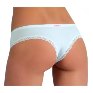 Slip donna, modello brasiliano, cotone bielastico, colore bianco, conf. da 6pz