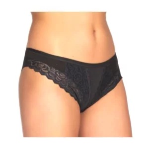 Slip donna, fascia al giro vita e tex, cotone bielastico, colori misti, conf. da 6pz