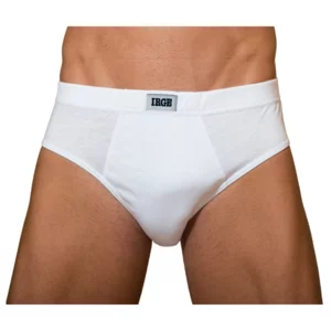 Slip uomo in cotone bielastico colore bianco conf. da 6pz
