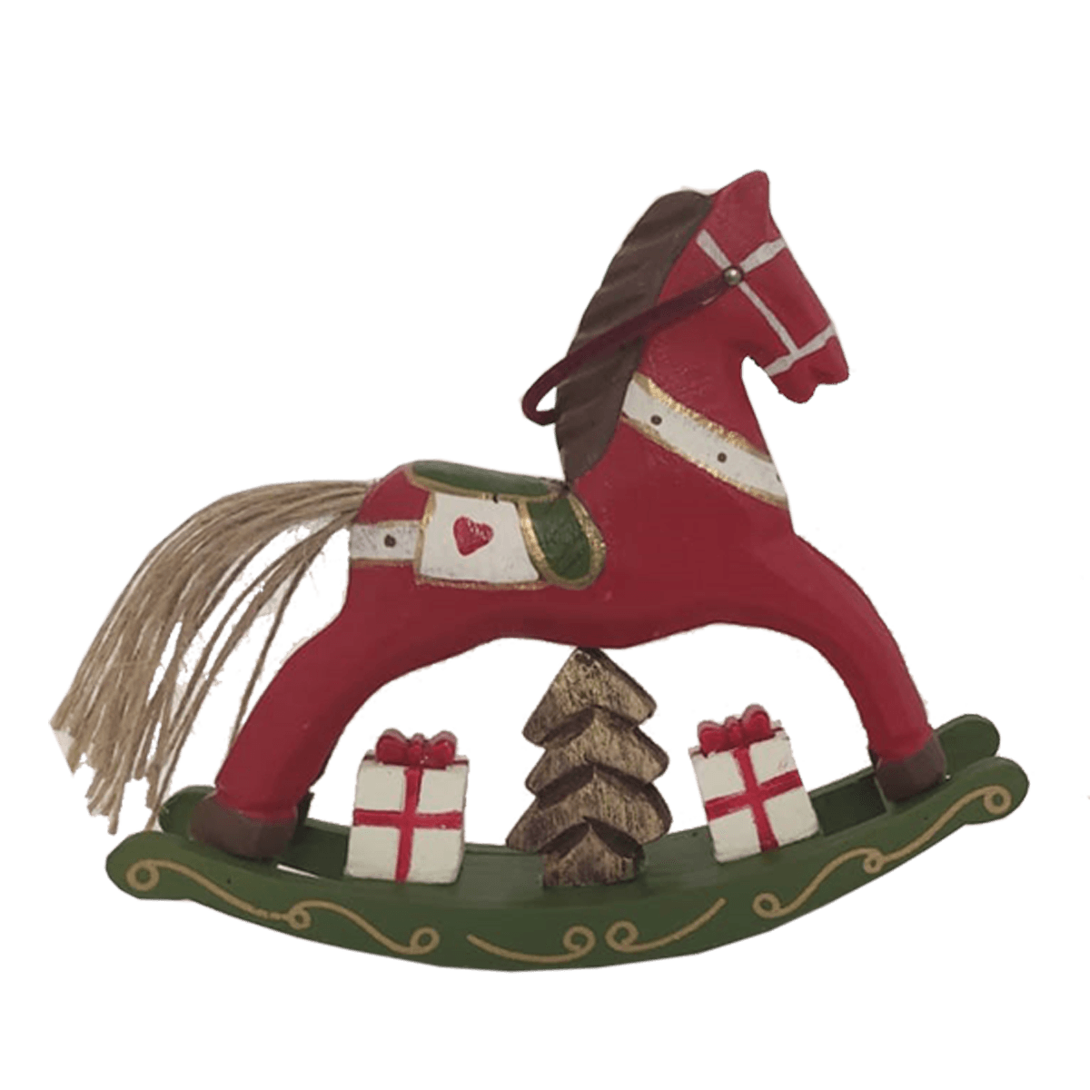 Vendita online Cavallo a dondolo in legno di faggio dipinto a mano