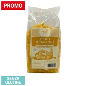 Fusilli de riz et maïs, épi de maïs barré, sans gluten, 500g