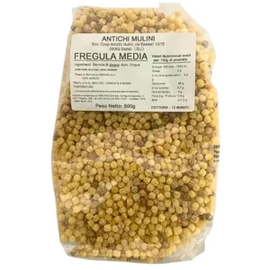 Mittlere Fregula, 100 % sardische Hartweizengrießnudeln, 500 g