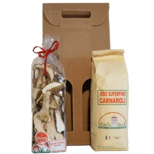 Getrocknete Champignons Spezialqualität 100g und Carnaroli-Reis 1kg