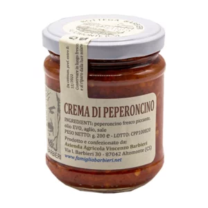 Aromatisierte kalabrische Chilicreme, in nativem Olivenöl extra, 200g