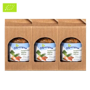 Bouillon de légumes bio des Alpes, Coffret cadeau, 3x220g