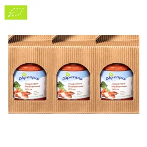 Brodo vegetale biologico Mediterraneo, Confezione regalo, 3x220g