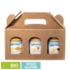 Alpenpur Bio-Senf, Geschenkbox, 3x145g