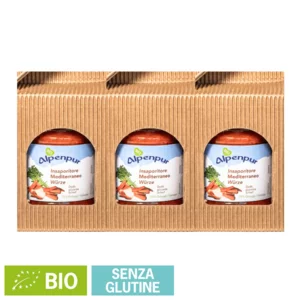 Brodo vegetale biologico Mediterraneo, Confezione regalo, 3x220g