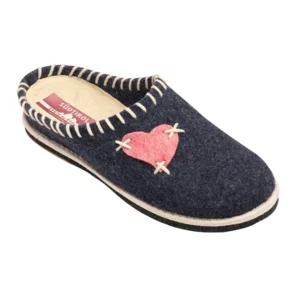 Pantofole tirolesi jeans, modello Cuore Tacco