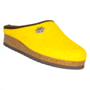 Pantofole tirolesi gialle, modello Innsbruck