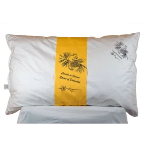 Cuscino in cirmolo e falda di pecora alpina, compatto, h 14cm, 80x50cm