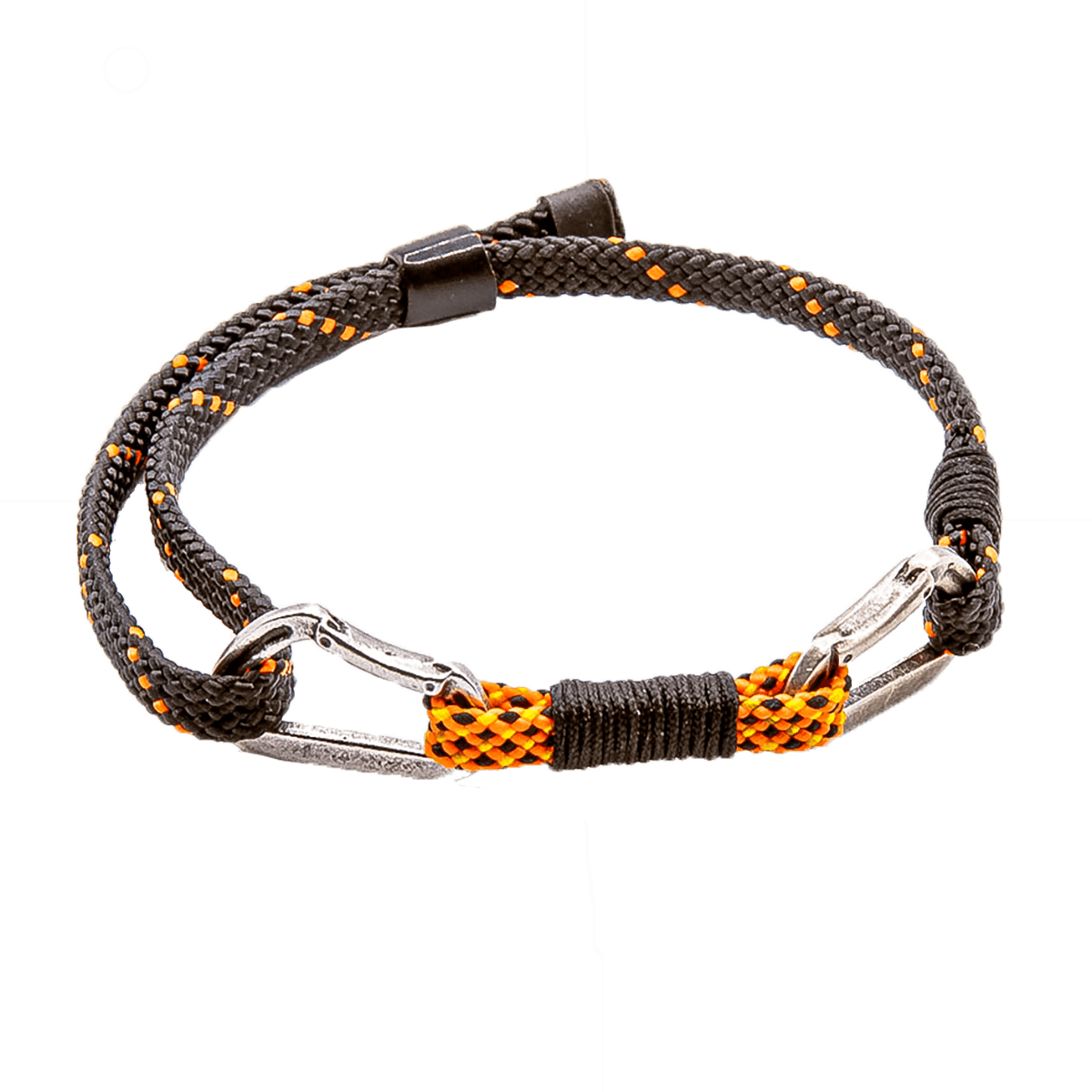 TRIPLE K&S Pulsera Fina Enroscable Para Hombre Y Mujer Con Cierre De Mosquetón, Hecha A Mano, Joyería Marítima Surfista, Pulsera De Tela Minimalista, Einstellbar, Cordón Encerado, No Es Una Piedra