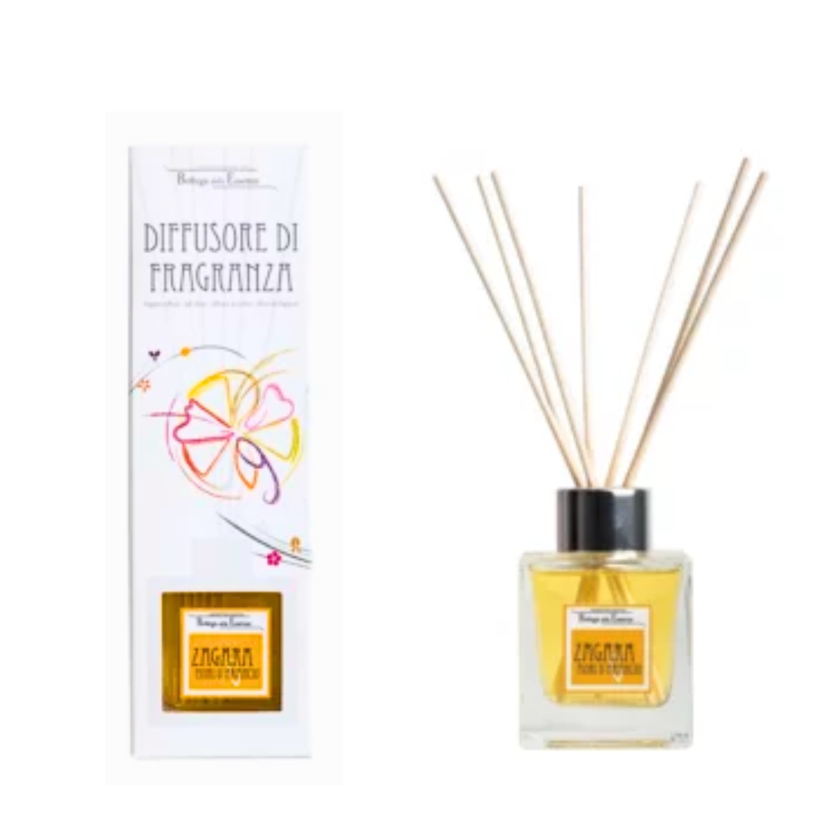 Duftzerstäuber mit Sticks, Orangenblüte, 250ml